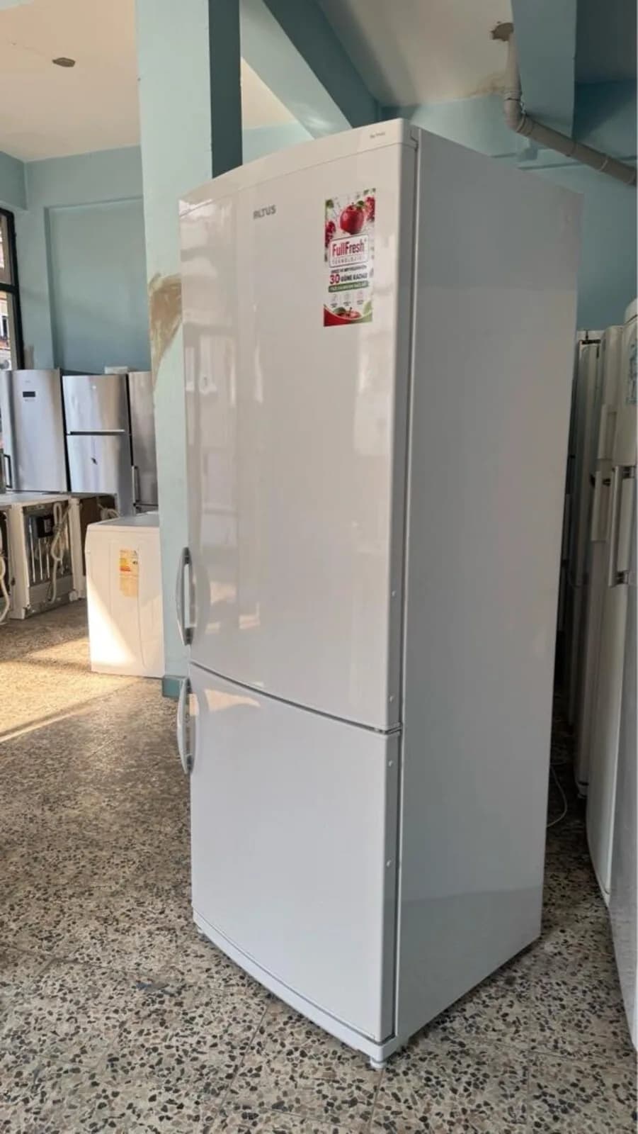 Altus No-Frost Buzdolabı, Alttan Donduruculu, Beyaz, fotoğraf 2